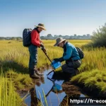 자연생태복원기사 실습 사례 분석 - A multidisciplinary ecological restoration team working in a degraded wetland in southwestern France...